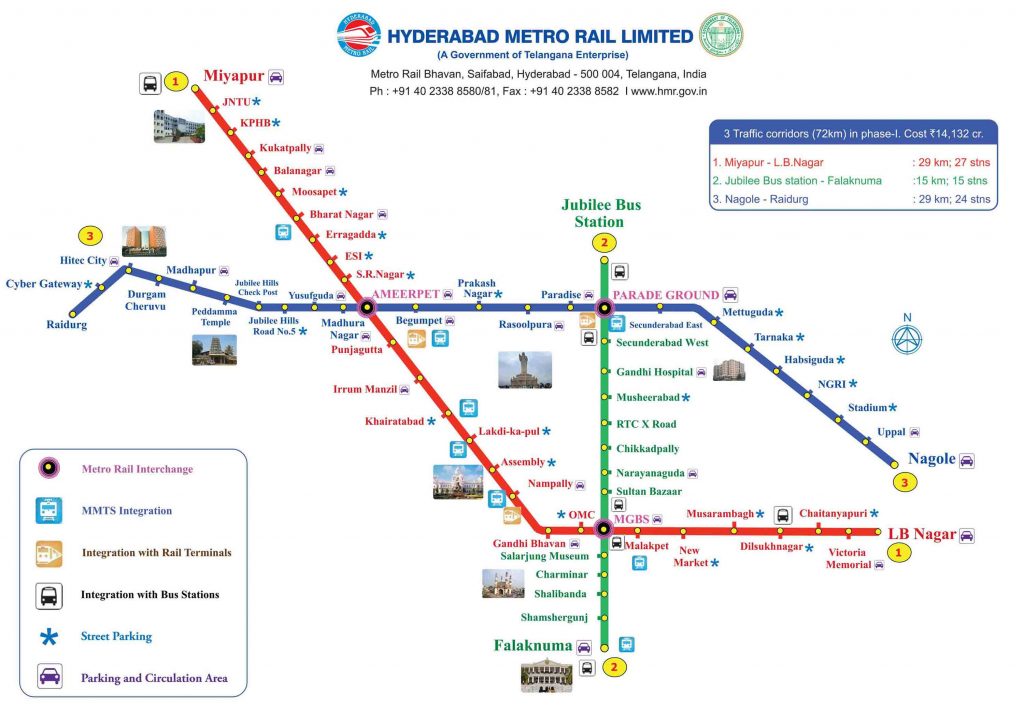 visakhapatnam metro rail route