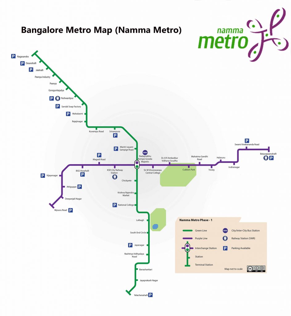 Bangalore Metro Route Map Timings Lines Facts Fabhotels