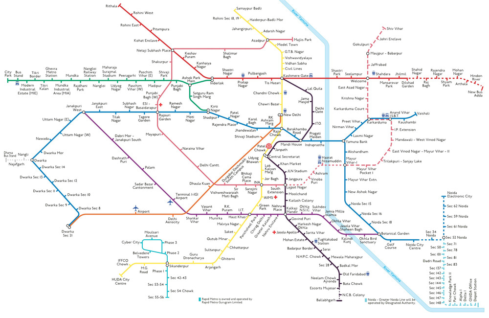 Delhi Metro Route Map Timings, Lines, Facts & Stations